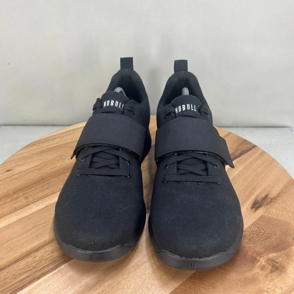 NOBULL Lifter Black Canvas Trainer Mid-Strap Mens Size 12 Training Shoes